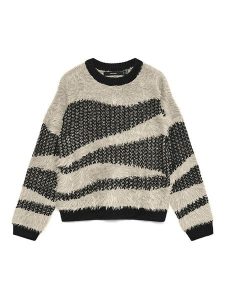 Vero Moda Sweter w kolorze kremowo-antracytowym rozmiar: XL. Brązowe swetry oversize Vero Moda, xl, bez wzorów, bez ramiączek. Za 113,99 zł.