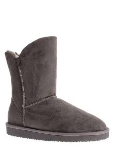 ISLAND BOOT Kozaki zimowe "Adeline" w kolorze antracytowym rozmiar: 39. Czarne kozaki Island Boot, na zimę, bez wzorów, z materiału, bez obcasa, bez zapięcia. Za 154,07 zł.