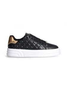 Liu Jo Sneakersy w kolorze złoto-czarnym rozmiar: 40. Czarne trampki Liu Jo, bez wzorów, bez zapięcia. Za 325,03 zł.