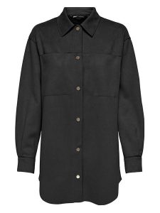 ONLY Kurtka koszulowa w kolorze czarnym rozmiar: XL. Czarne kurtki ONLY, xl, bez wzorów, bez kaptura. Za 131,43 zł.