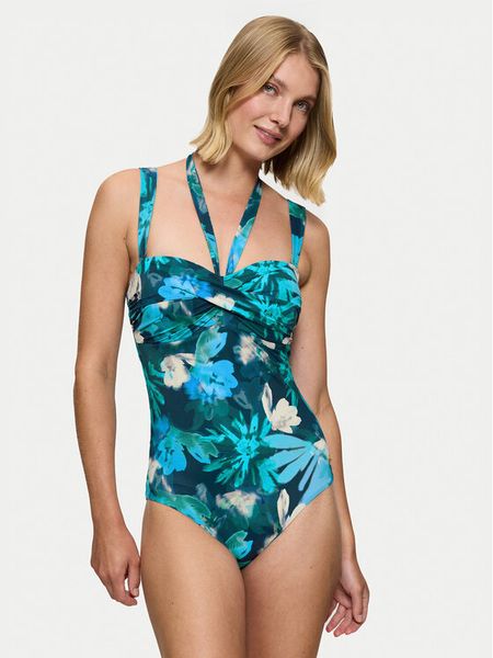 Triumph Strój kąpielowy Summer Fleur 10222315 Niebieski. Niebieskie stroje jednoczęściowe Triumph, bez wzorów, z syntetyku. Za 349,99 zł.