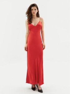 Bardot Sukienka koktajlowa 57516DB7 Czerwony Regular Fit. Czerwone kombinezony Bardot, bez wzorów, z wiskozy, wizytowe, bez kołnierzyka, bez ramiączek. Za 339,99 zł.