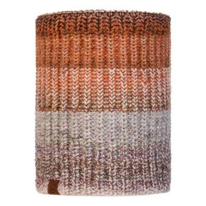 Komin na szyję dla dorosłych Buff Knitted & Fleece Neckwarmer zimowy. Szare szaliki Buff, na zimę, bez wzorów. Za 138,30 zł.