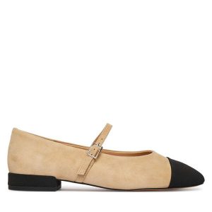 Baleriny Aldo. Brązowe balerinki ALDO, bez wzorów, bez obcasa, bez zapięcia. Za 419,99 zł.