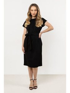 Awama Sukienka w kolorze czarnym rozmiar: S. Czarne sukienki Awama, s, bez wzorów, bez kołnierzyka, bez ramiączek, maxi. Za 127,99 zł.