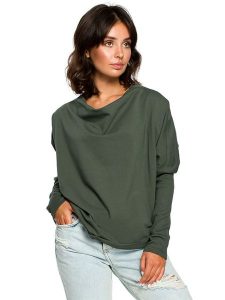 Be Wear Bluza w kolorze khaki rozmiar: S/M. Brązowe bluzy Be Wear, m, bez wzorów, bez kaptura. Za 109,78 zł.