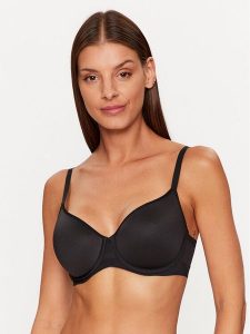 Chantelle Biustonosz z fiszbiną Pure Light C10M70 Czarny. Czarne biustonosze Chantelle, bez wzorów, z syntetyku. Za 219,99 zł.