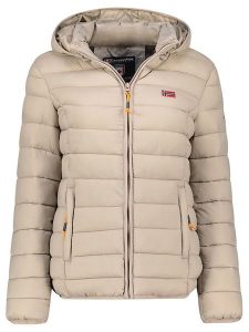 Geographical Norway Kurtka pikowana "Atikolor" w kolorze beżowym rozmiar: XXL. Brązowe kurtki Geographical Norway, xxl, bez wzorów, bez kaptura. Za 149,31 zł.