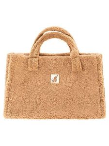Zwillingsherz Shopper bag "Plush & Dachshund" w kolorze beżowym - 50 x 35 cm rozmiar: onesize. Brązowe shopper bag Zwillingsherz, bez wzorów, z materiału, na ramię, bez dodatków. Za 134,95 zł.