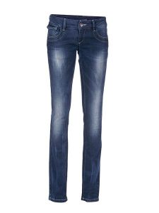 Heine Dżinsy - Slim fit - w kolorze granatowym rozmiar: W18. Niebieskie jeansy Heine, bez wzorów. Za 171,95 zł.