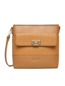 Lasocki Torebka CEO-LSK-M-003-07 Brązowy. Brązowe listonoszki Lasocki, bez wzorów, z materiału, bez dodatków. Za 149,99 zł.