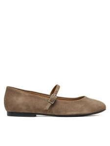 Geox Baleriny D New Palmaria D664JA 21 C6029 Brązowy. Brązowe balerinki Geox, bez wzorów, ze skóry, bez obcasa, bez zapięcia. Za 449,99 zł.