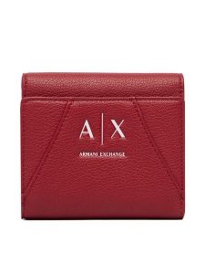 Armani Exchange Portfel XW002819 AF26569 U5102 Czerwony. Czerwone portfele Armani Exchange, bez wzorów, ze skóry. Za 299,99 zł.