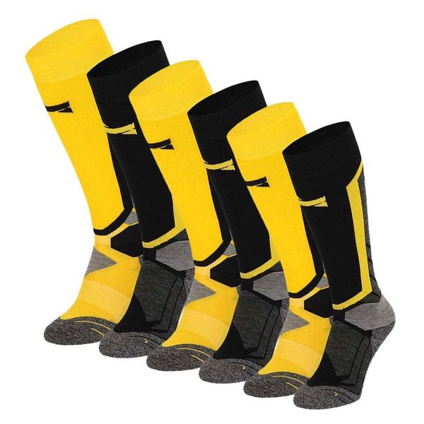 Skarpety snowboardowe Xtreme, 6 par, Multi Żółty. Czarne skarpetki XTREME SOCKSWEAR, bez wzorów. Za 499,99 zł.