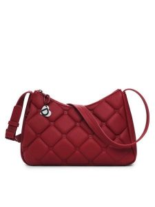 Desigual Torebka 25SAXPCE Czerwony. Czerwone listonoszki Desigual, bez wzorów, ze skóry, bez dodatków. Za 189,99 zł.