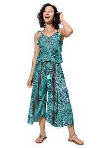 Ipanima Kombinezon w kolorze turkusowo-granatowym rozmiar: 34-40. Niebieskie kombinezony Ipanima, bez wzorów, bez kołnierzyka, bez ramiączek. Za 100,99 zł.