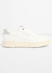 Sneakersy marki Tom Tailor. Białe buty sportowe bonprix, bez wzorów, bez zapięcia. Za 124,99 zł.