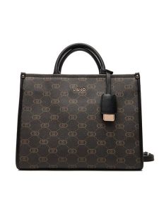 Liu Jo Torebka Ecs M Tote AF5206 E0668 Czarny. Czarne torebki klasyczne Liu Jo, bez wzorów, ze skóry, bez dodatków. Za 429,99 zł.