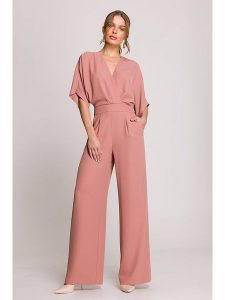 Stylove Kombinezon w kolorze jasnoróżowym rozmiar: M. Różowe kombinezony Stylove, m, bez wzorów, bez kołnierzyka, bez ramiączek. Za 285,49 zł.