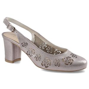 Sandały damskie Exquisite, eleganckie na obcasie, różowe, 1049. Czerwone sandały Exquisite, bez wzorów, ze skóry, bez obcasa, na obcasie, bez zapięcia. Za 179,00 zł.