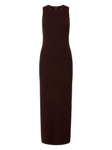 Pieces Sukienka dzianinowa w kolorze czerwonym rozmiar: M. Czerwone sukienki Pieces, m, bez wzorów, z dzianiny, bez kołnierzyka, bez ramiączek, maxi. Za 100,75 zł.