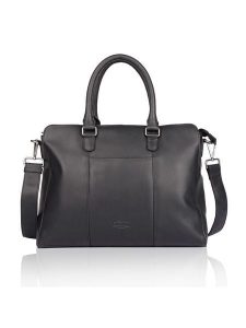 Bellicci Skórzana torebka "Kady" w kolorze czarnym - 42 x 30 x 11 cm rozmiar: onesize. Czarne torebki klasyczne Bellicci, bez wzorów, z materiału, przez ramię, bez dodatków. Za 347,99 zł.