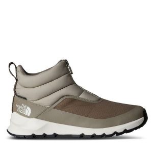 Śniegowce The North Face. Szare buty zimowe The North Face, bez obcasa, bez zapięcia. Za 479,99 zł.