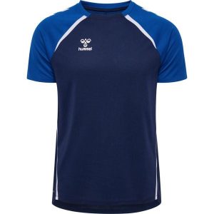 Koszulka Hummel Lead 2.0. Niebieskie bluzki Hummel, bez wzorów, sportowe, bez kołnierzyka, bez ramiączek. Za 170,00 zł.