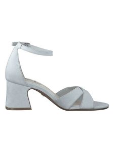 S.Oliver Sandały w kolorze błękitnym na obcasie rozmiar: 40. Niebieskie sandały s.Oliver, bez wzorów, z otwartym noskiem, bez obcasa, na koturnie, bez zapięcia. Za 100,75 zł.