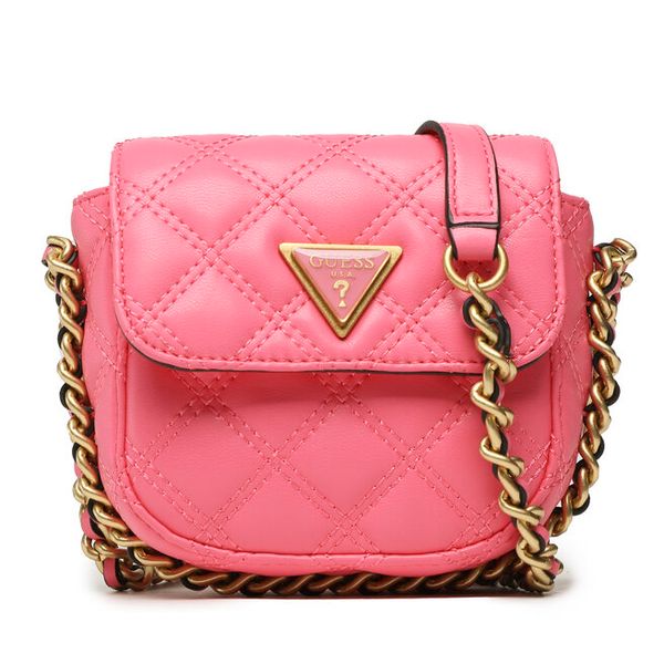Torebka Guess. Czarne listonoszki Guess, z aplikacjami, bez dodatków. Za 440,99 zł.