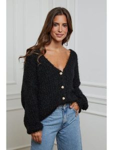 L'armoire de Suzette Kardigan w kolorze czarnym rozmiar: 38/40. Czarne kardigany L'armoire de Suzette, ze splotem. Za 148,96 zł.