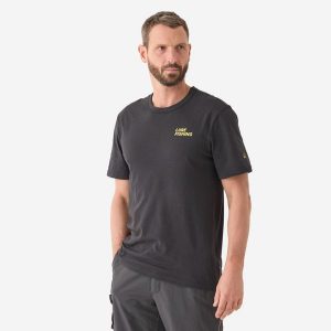 Koszulka z krótkim rękawem crank. Czarne bluzki CAPERLAN, xl, bez wzorów, z bawełny, sportowe, bez kołnierzyka, bez ramiączek. Za 49,99 zł.