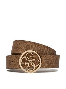 Guess Pasek Damski BW9166 P4235 Brązowy. Brązowe paski Guess, z aplikacjami, ze skóry. Za 199,99 zł.