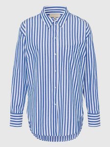 Les Lunes Koszula "Hannaa" w kolorze niebieskim rozmiar: XS. Niebieskie koszule Les Lunes, xs, bez wzorów, bez kołnierzyka, bez ramiączek. Za 217,99 zł.