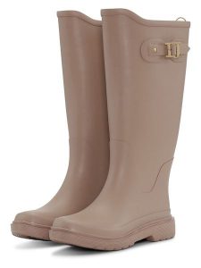 Ilse Jacobsen Kalosze w kolorze beżowym rozmiar: 42. Brązowe kalosze Ilse Jacobsen, bez wzorów, z materiału. Za 171,68 zł.