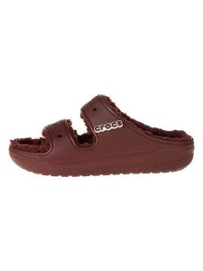 Crocs Klapki "Classic" w kolorze czerwonym rozmiar: 37/38. Czerwone klapki Crocs, bez wzorów, z otwartym noskiem, bez obcasa. Za 131,95 zł.