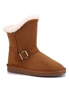 ISLAND BOOT Botki zimowe "Coral" w kolorze jasnobrązowym rozmiar: 39. Brązowe botki Island Boot, na zimę, bez wzorów, z materiału, bez obcasa, na platformie, bez zapięcia. Za 130,99 zł.