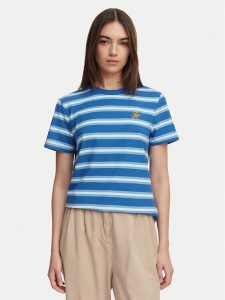 Tommy Hilfiger T-Shirt Logo Embroidery WW0WW48699 Niebieski Regular Fit. Niebieskie t-shirty TOMMY HILFIGER, xs, bez wzorów, z bawełny, bez kołnierzyka, bez ramiączek. Za 169,99 zł.