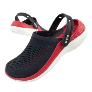 Klapki sandały chodaki damskie Crocs Literide 360 Clog. Białe klapki Crocs, bez wzorów, bez obcasa. Za 189,00 zł.