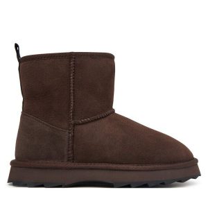 Śniegowce EMU Australia. Brązowe buty zimowe EMU Australia, bez obcasa, bez zapięcia. Za 689,99 zł.