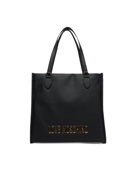 LOVE MOSCHINO Torebka JC4020PP1NKD0000 Czarny. Czarne torebki klasyczne LOVE MOSCHINO, bez wzorów, ze skóry, bez dodatków. Za 489,99 zł.