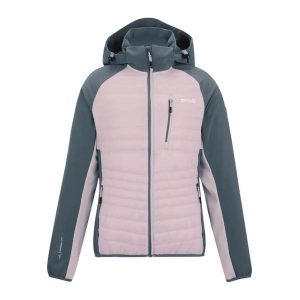 Damska kurtka turystyczna Regatta Pro Hybrid II. Szare kurtki Regatta, bez wzorów, z puchu, bez kaptura. W wyprzedaży za 362,45 zł.