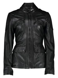 7eleven Skórzana kurtka "Kani" w kolorze czarnym rozmiar: 46. Czarne kurtki 7eleven, bez wzorów, ze skóry, bez kaptura. Za 507,51 zł.