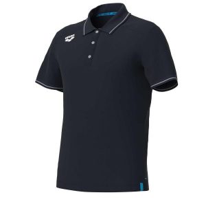 Koszulka polo Arena Team Polo shirt Solid Cotton. Niebieskie bluzki Arena, xl, bez wzorów, z bawełny, bez kołnierzyka, bez ramiączek. Za 228,00 zł.