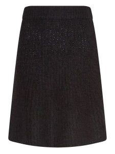 MOSS COPENHAGEN Spódnica dzianinowa "Annalisa" w kolorze czarnym rozmiar: L/XL. Czarne spódnice Moss Copenhagen, na co dzień, l, bez wzorów, z dzianiny, midi. Za 140,53 zł.