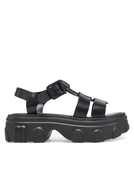 Melissa Sandały Melissa Ella Ad 35791 Czarny. Czarne sandały Melissa, bez wzorów, z tworzywa sztucznego, bez obcasa, na płaskiej podeszwie, bez zapięcia. Za 309,99 zł.