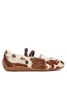 Puma Baleriny Speedcat Ballet Cow Wns 407787 01 Brązowy. Brązowe balerinki Puma, bez wzorów, ze skóry, bez obcasa, bez zapięcia. Za 479,99 zł.