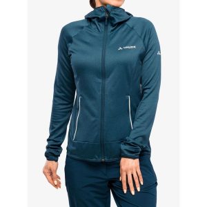 Bluza polarowa damska Vaude Tekoa Fleece Jacket II. Niebieskie bluzy Vaude, m, bez wzorów, z polaru, bez kaptura. Za 308,99 zł.