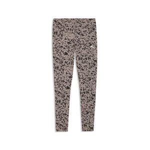 Damskie legginsy Essentials ze zwierzęcym nadrukiem PUMA. Brązowe legginsy Puma, bez wzorów. Za 169,00 zł.