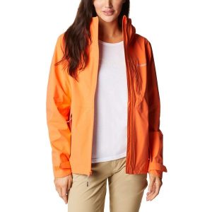 Kurtka przeciwdeszczowa damska Columbia Omni-Tech Ampli-Dry. Zielone kurtki Columbia, s, bez wzorów, bez kaptura. Za 389,99 zł.